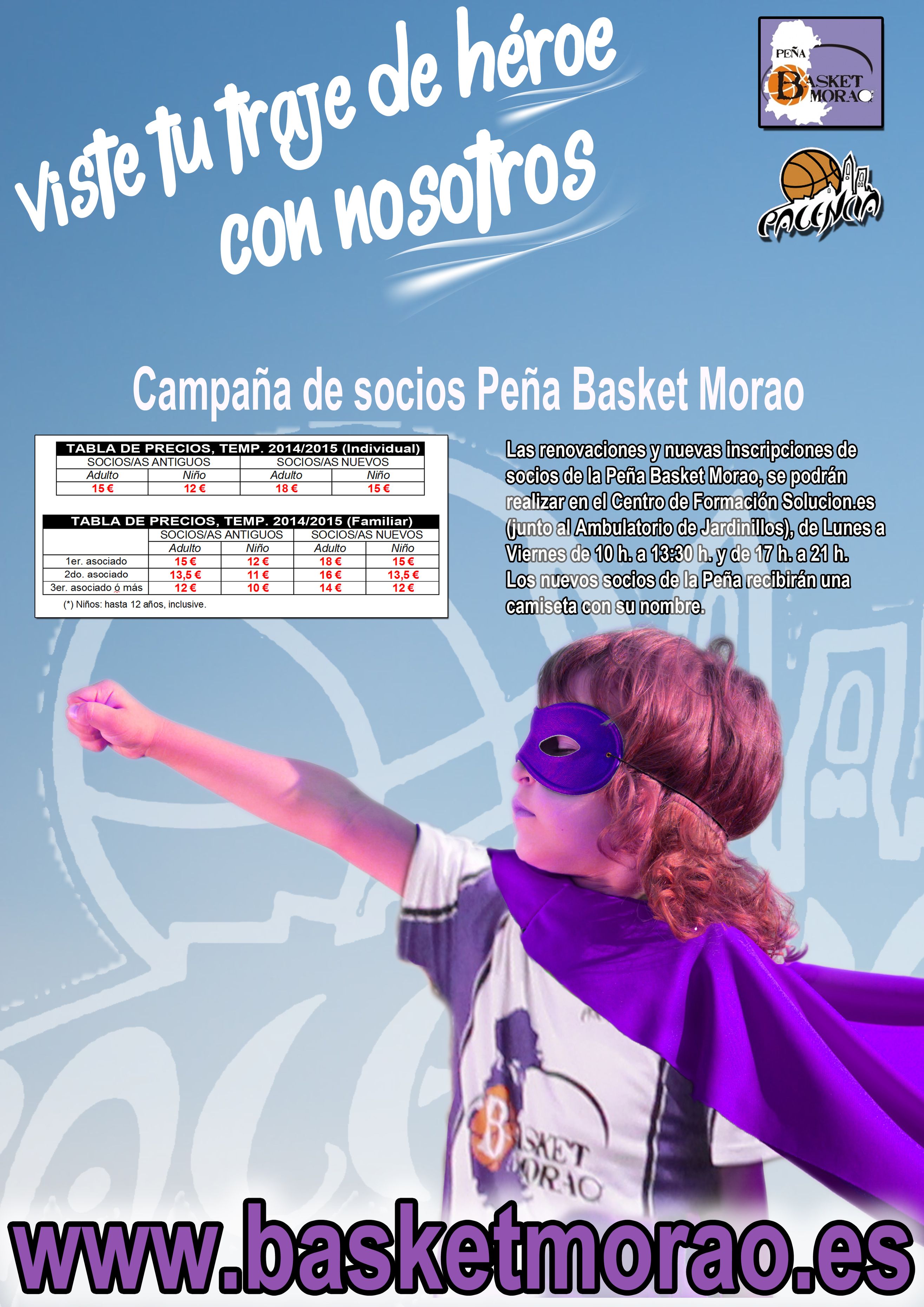 cartel socios basket morao 2014 2015