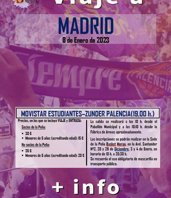 La Peña Basket Morao estará en Madrid