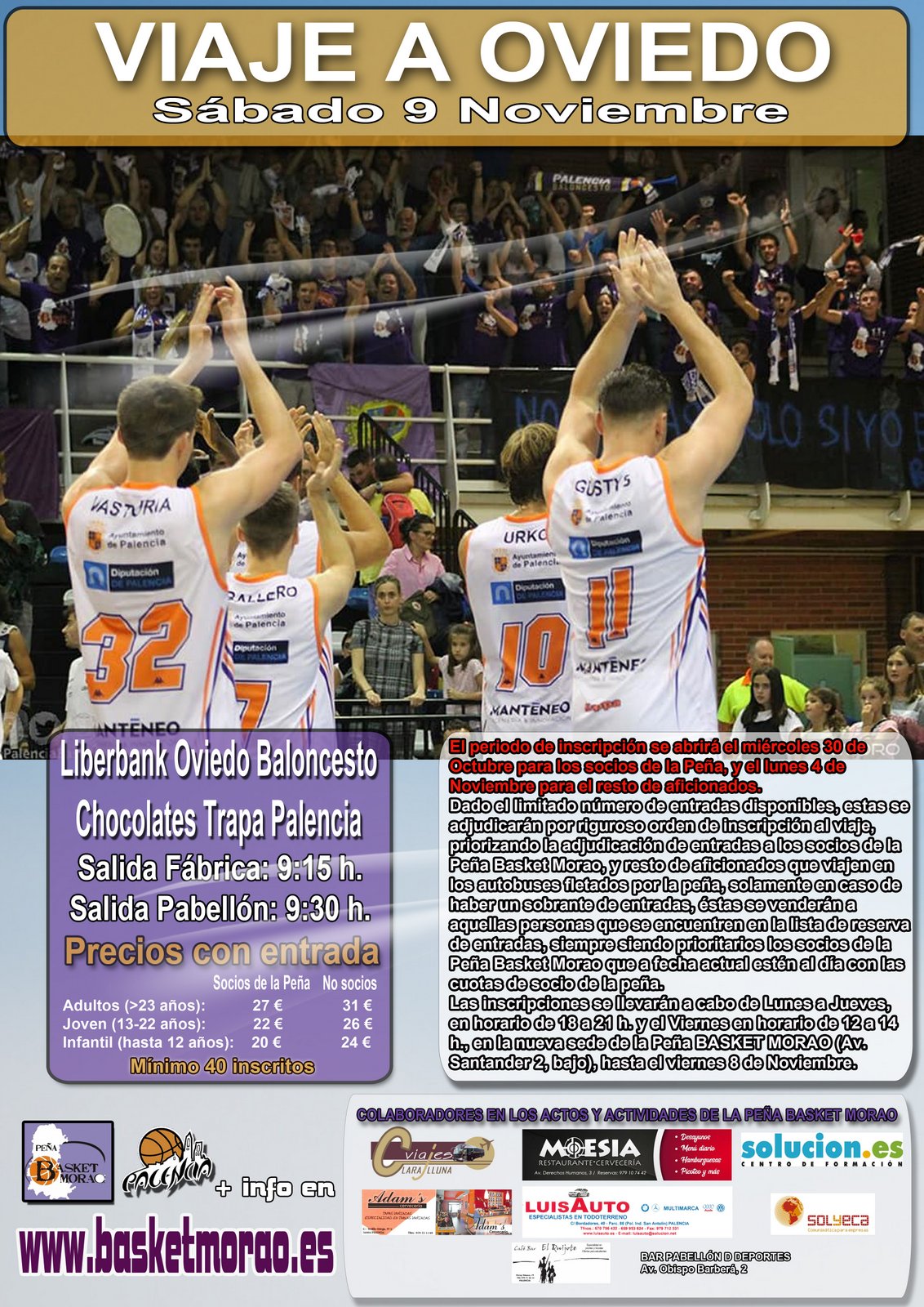 La Peña Basket Morao se va de viaje a Oviedo