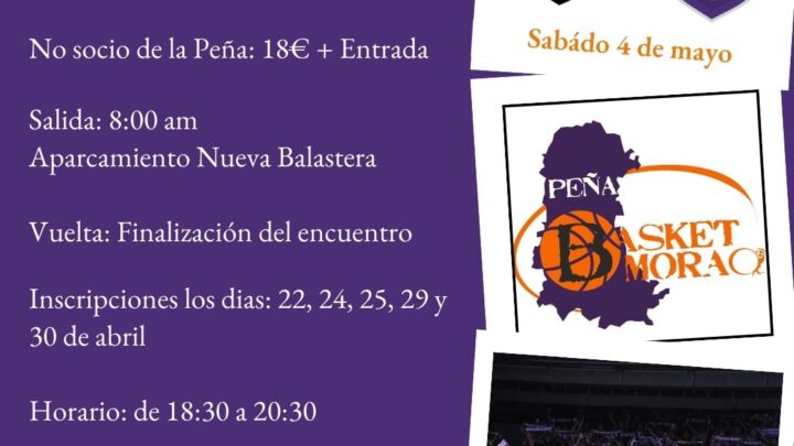 La Peña Basket Morao estará en Bilbao para animar a Zunder Palencia